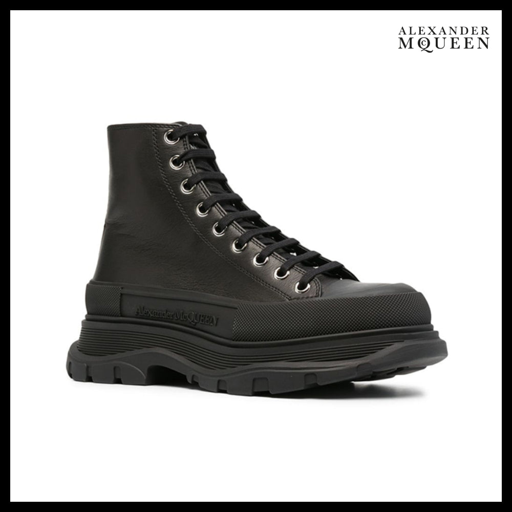 【Alexander Mcqueen】Tread Slick Boots Black