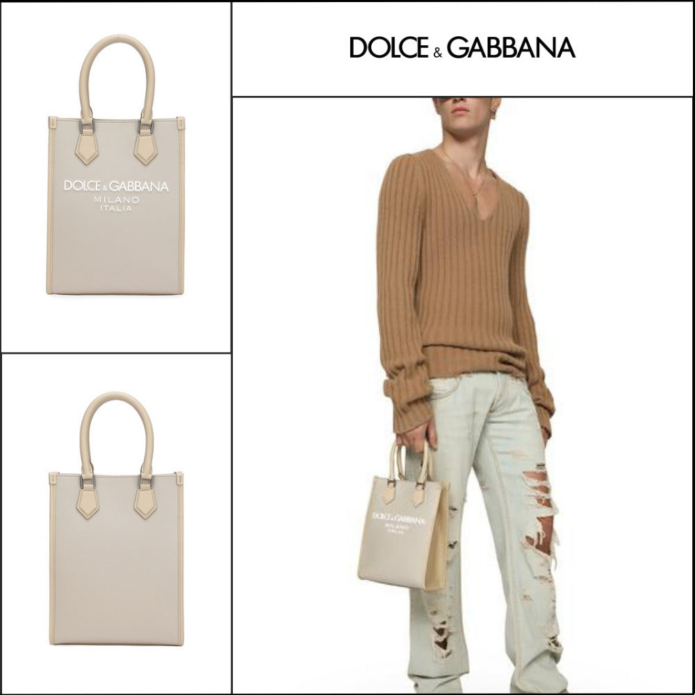 【Dolce&Gabbana】SMALL NYLON BAG RUBBERIZED LOGO
