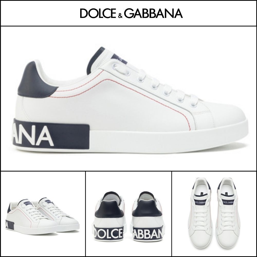 【Dolce & Gabbana】CALFSKIN NAPPA PORTOFINO SNEAKERS