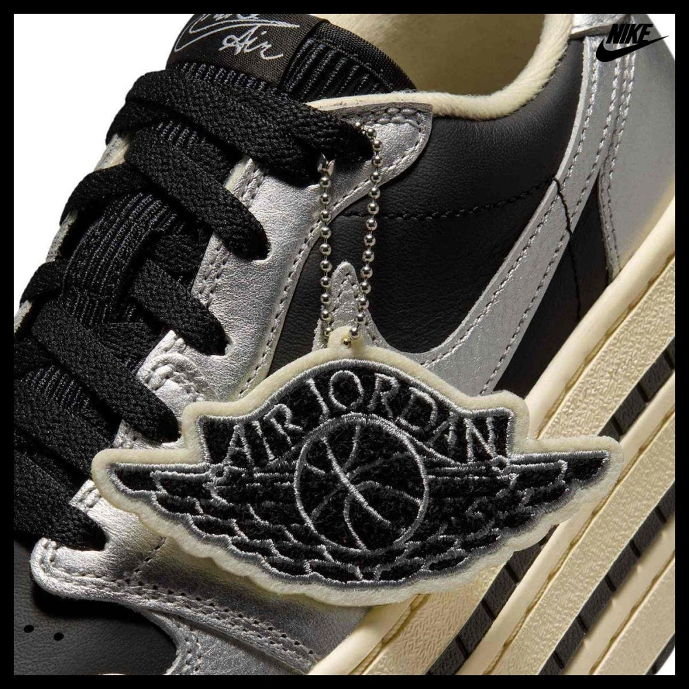 【Nike】AIR JORDAN 1 TRIPLE STACK METALLIC SILVER MUSLIN