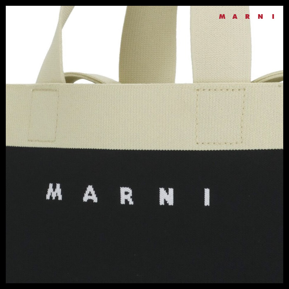 【MARNI】25SS Jacquard Small Tote Bag