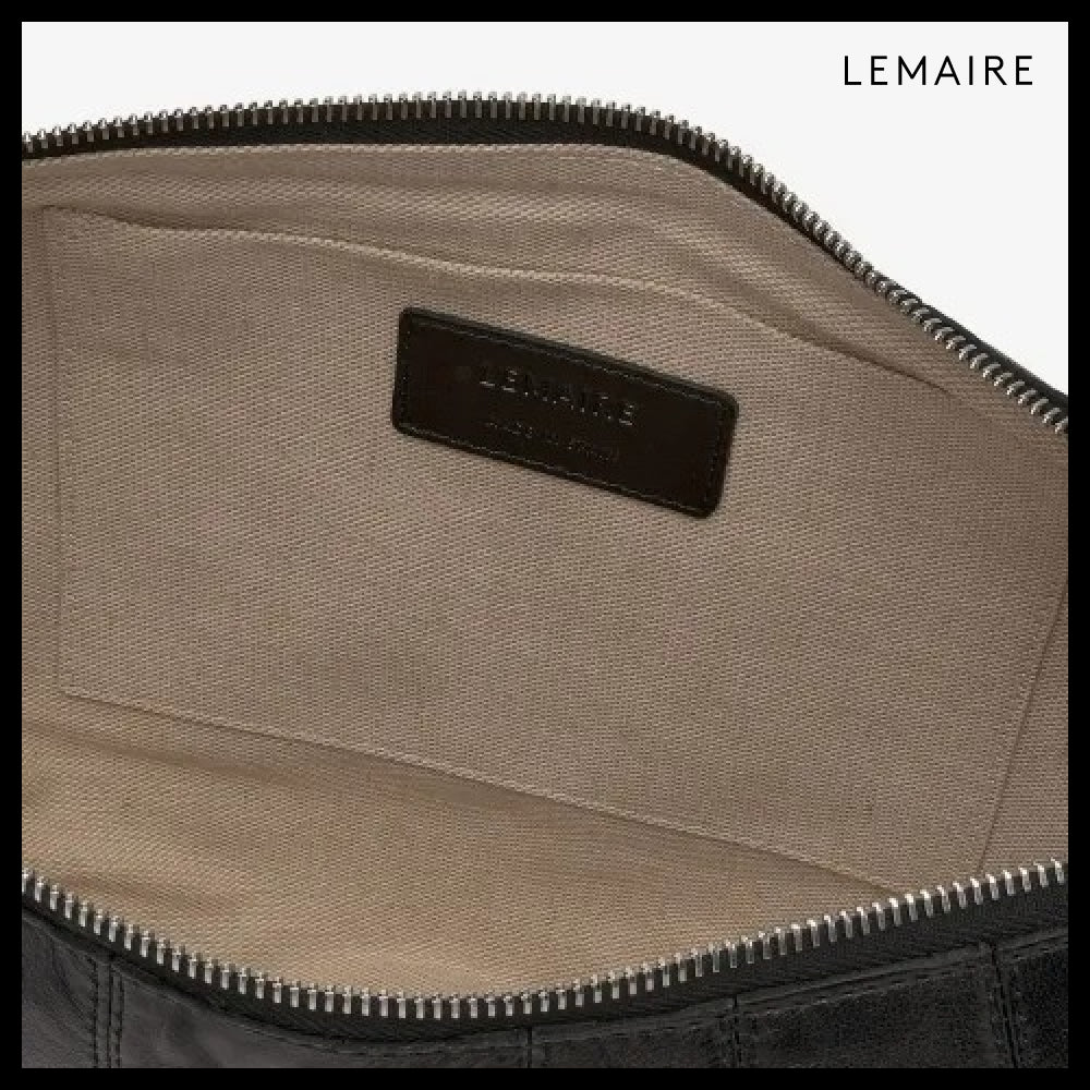 【LEMAIRE】Medium Soft Nappa Croissant Shoulder Bag Black