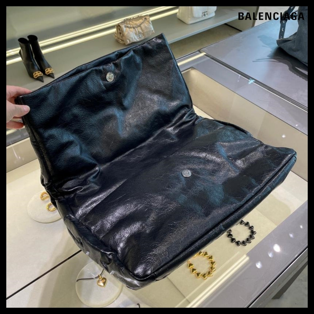 【BALENCIAGA】Monaco Large Chain Bag Black
