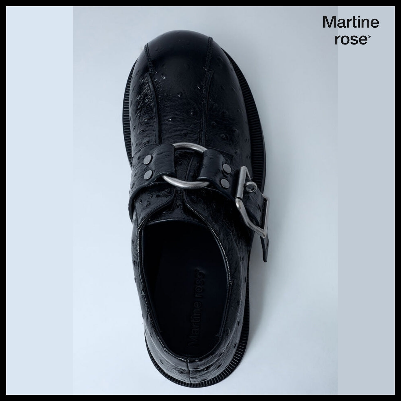 【MARTINE ROSE】O Ring Leather Shoes