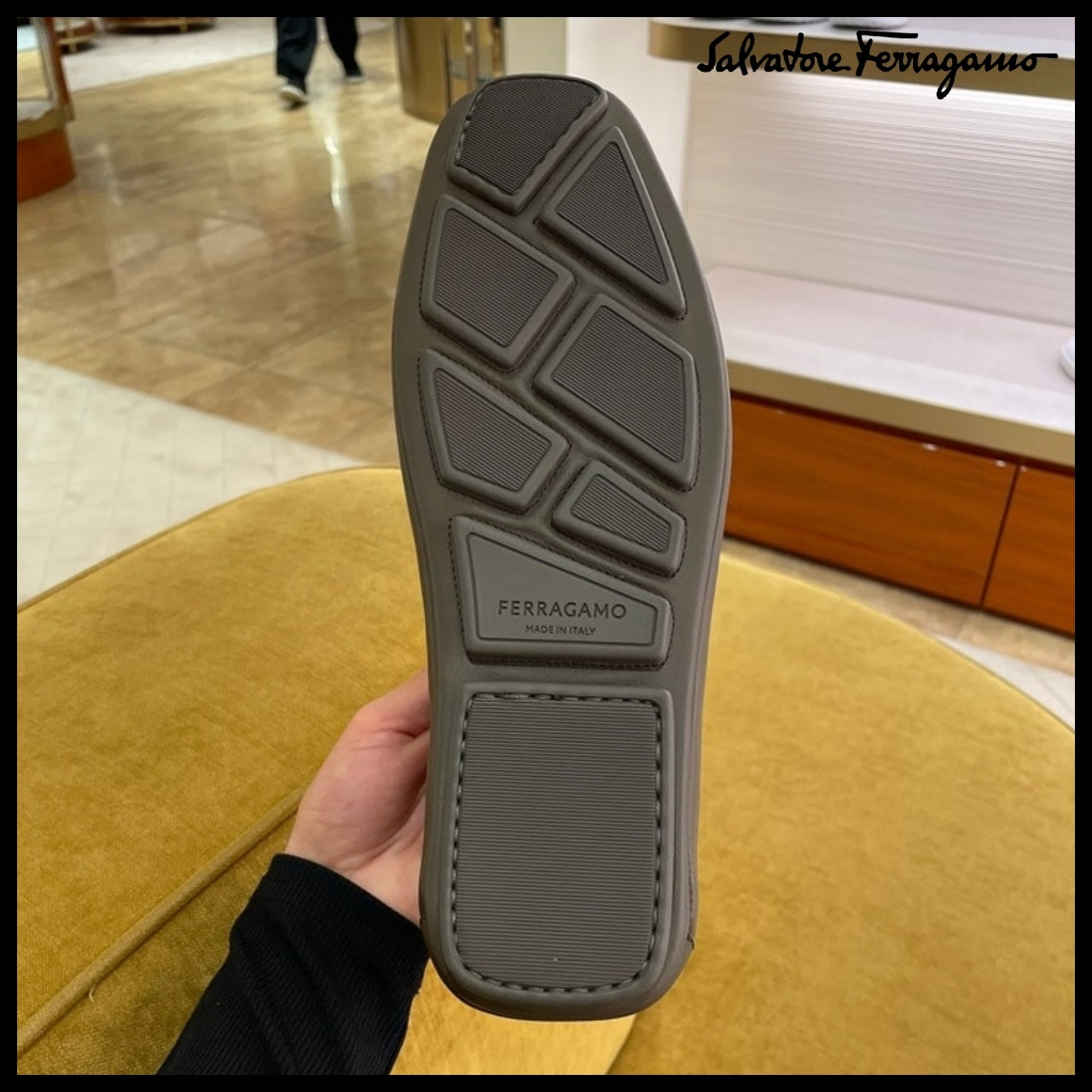 【FERRAGAMO】BOND CALF LEATHER LACE-UP LOAFERS BROWN