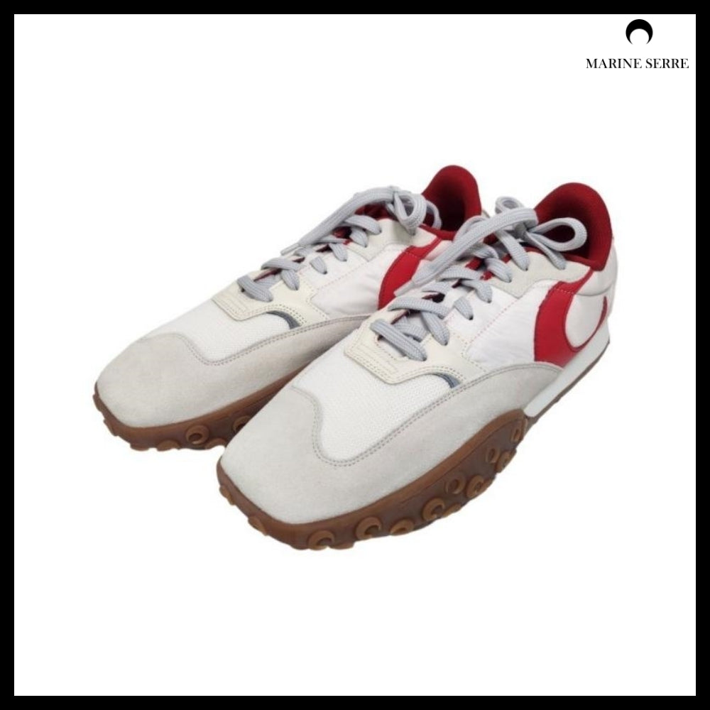 【MARINE SERRE】Unisex Red White Moonwalk Sneakers