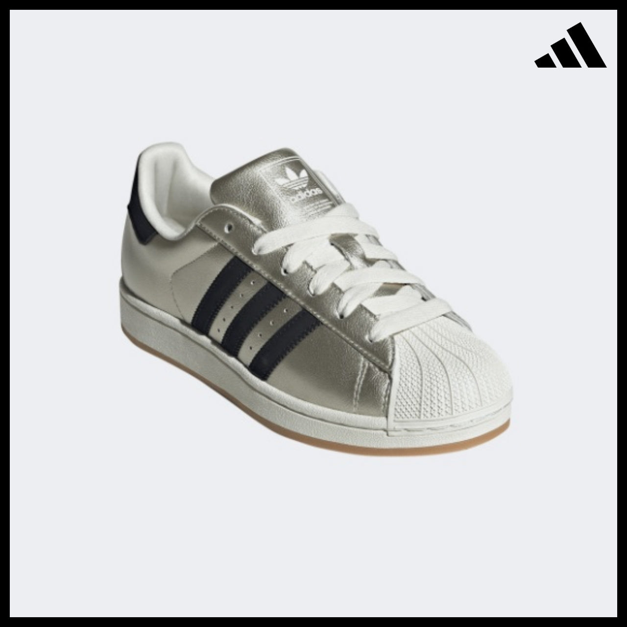 【ADIDAS】Superstar II W Silver White Sneakers