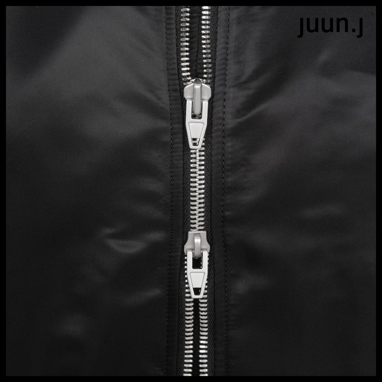 【JUUN.J】Detachable Sleeve Detail Hood Jumper Black