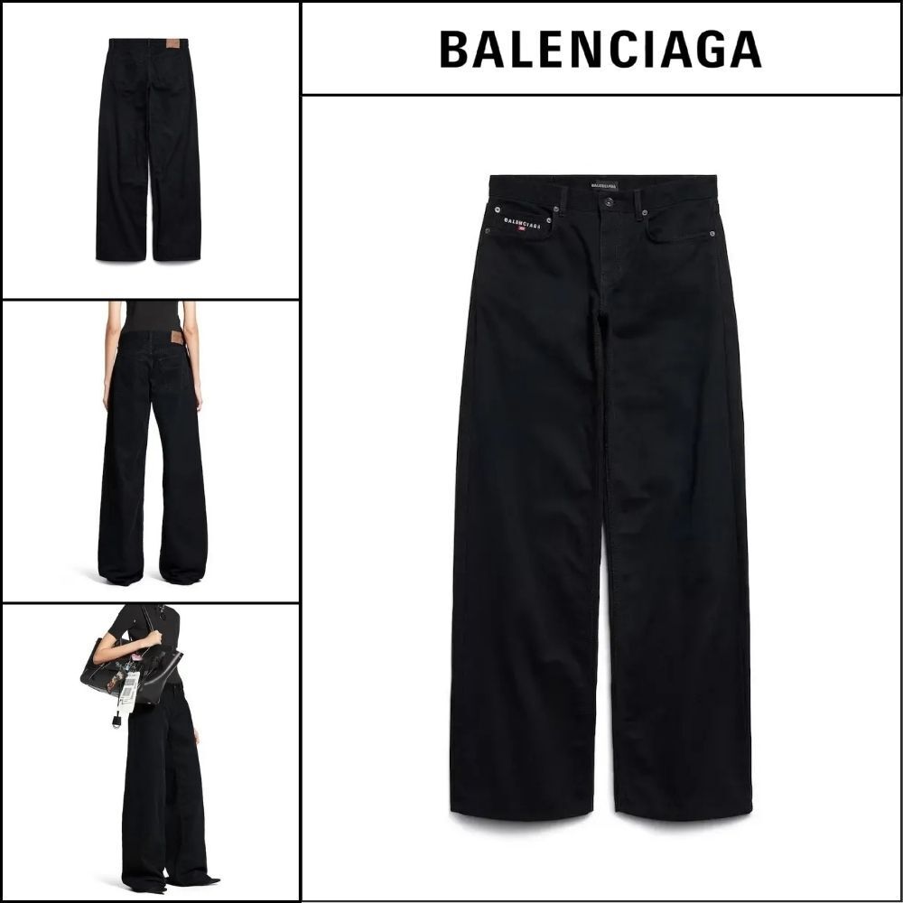 【BALENCIAGA】Wide Leg Baggy Pants in Black