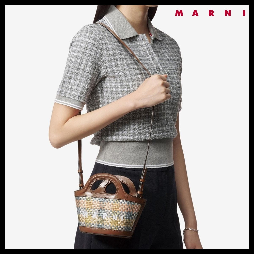【MARNI】マイクロトロピカリア トートバッグレモンアプリコット