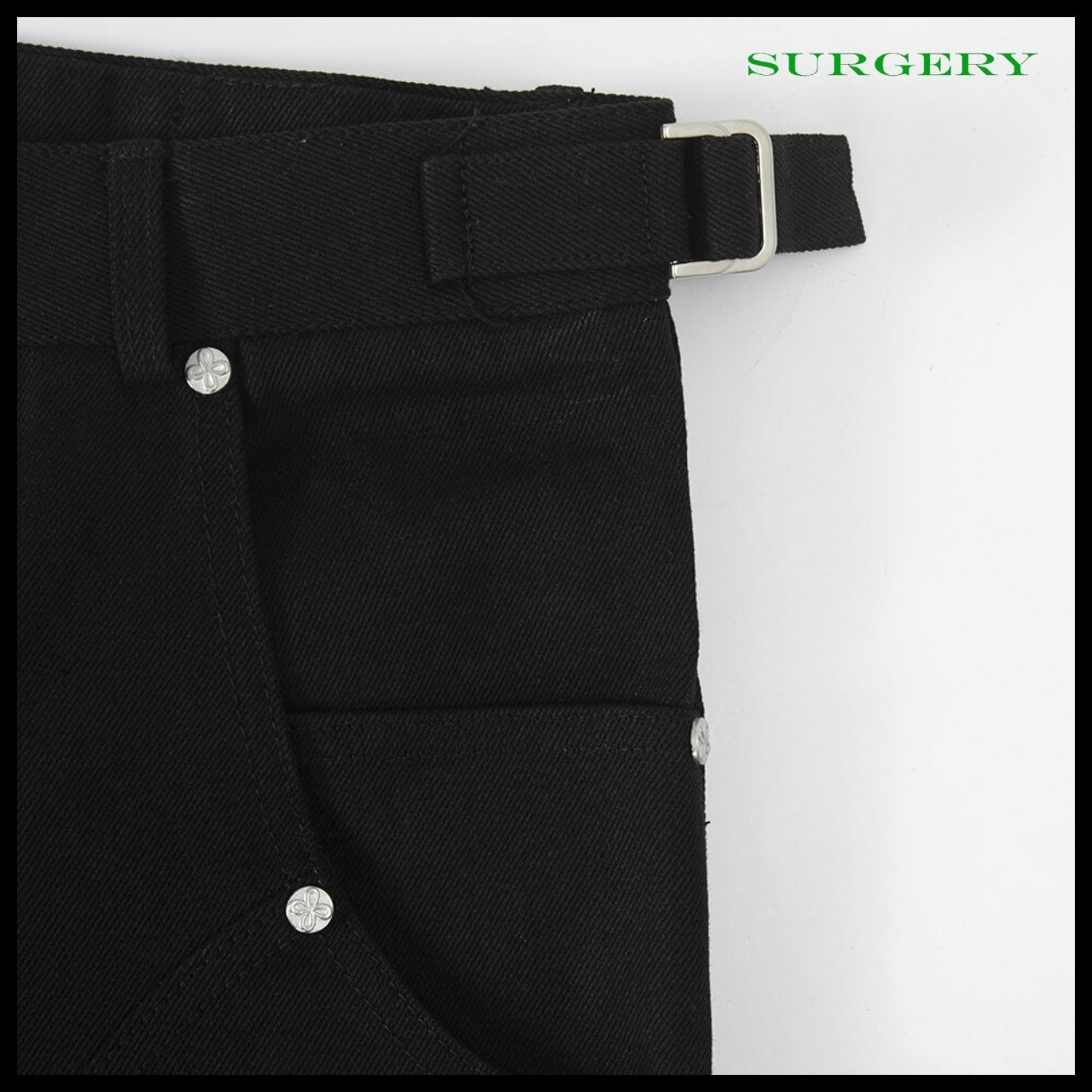 【SURGERY】Structured Boot Pants Black
