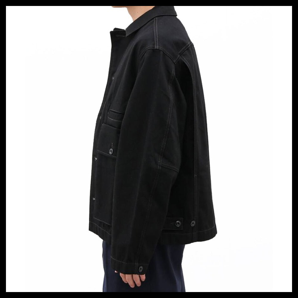 ◆LEMAIRE◆BOXY DENIM JACKET BLACK