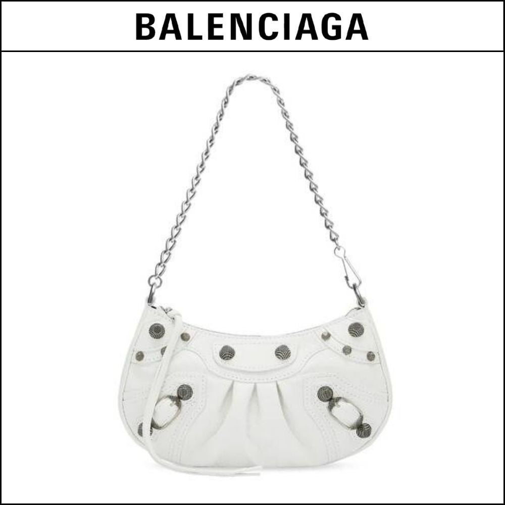 【BALENCIAGA】Le Cagole mini chabag white Arena lambskin
