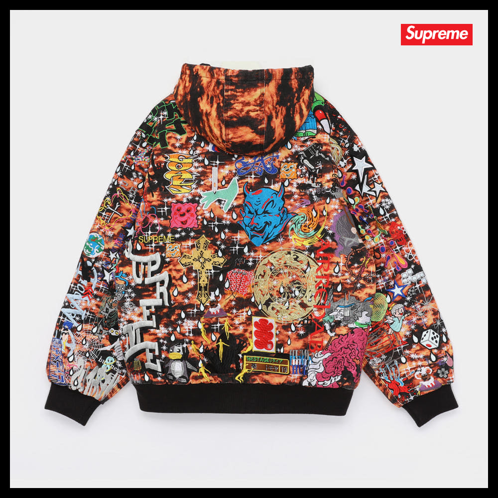 【100%正規品保証 Supreme】AOI Embroidery Hooded Work Jacket