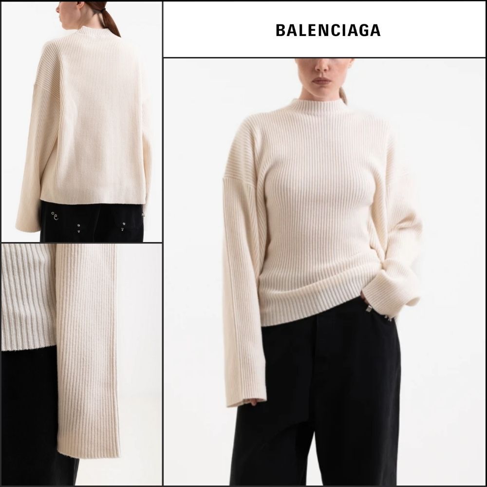 【BALENCIAGA】Semi Fitted Crewneck Sweater