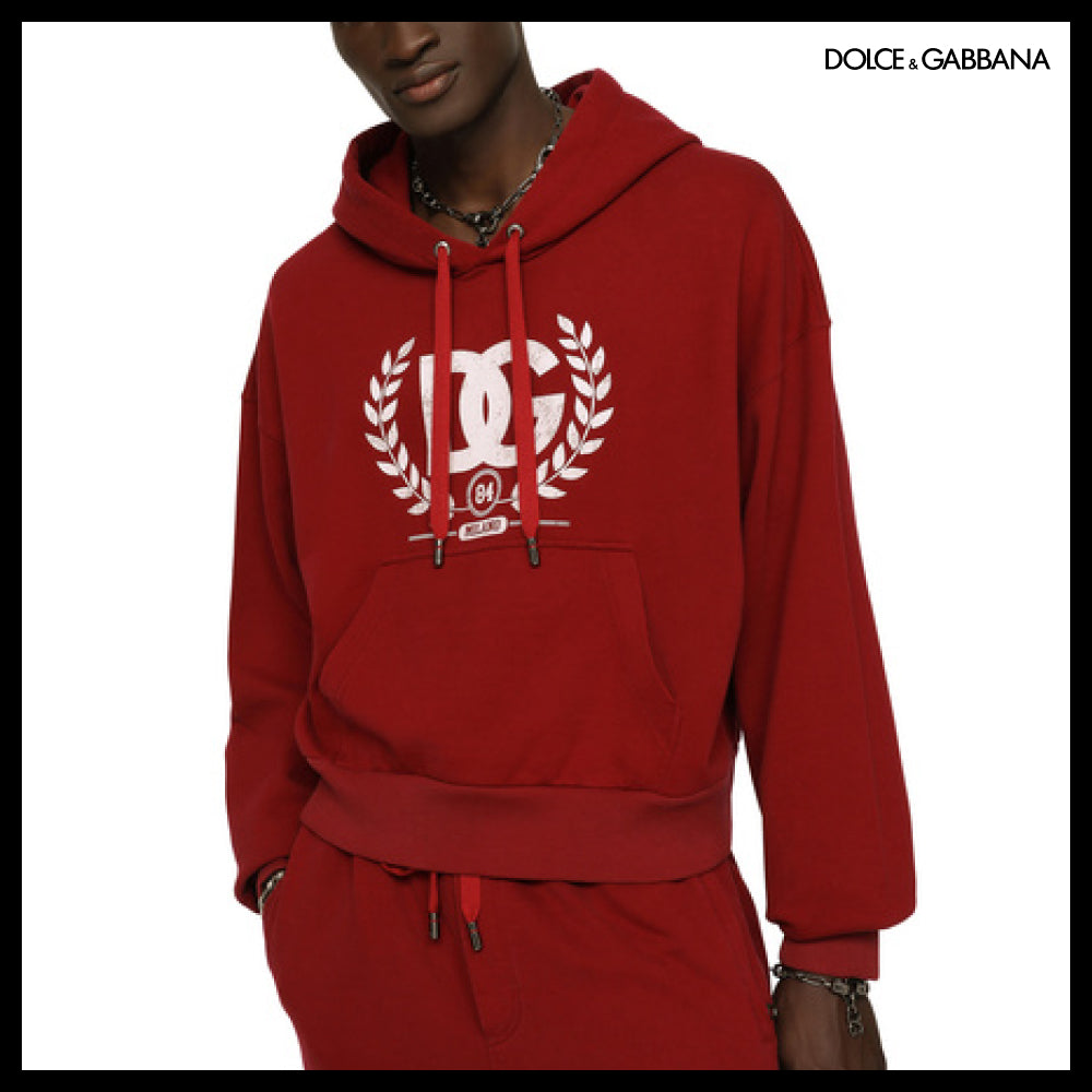 【Dolce&Gabbana】COTTON JERSEY SWEATSHIRT DG PRINT