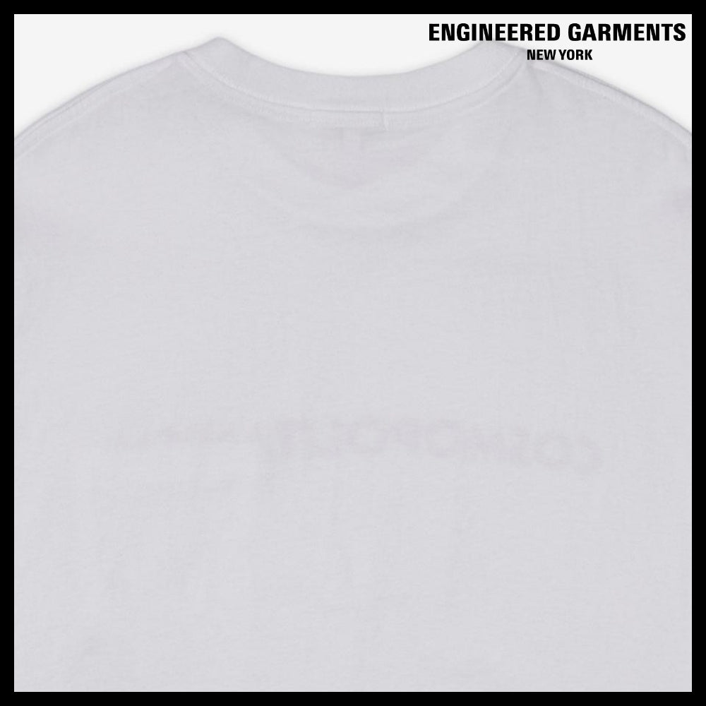 ◆Engineered Garments◆ プリント クロス クルーネック Tシャツ
