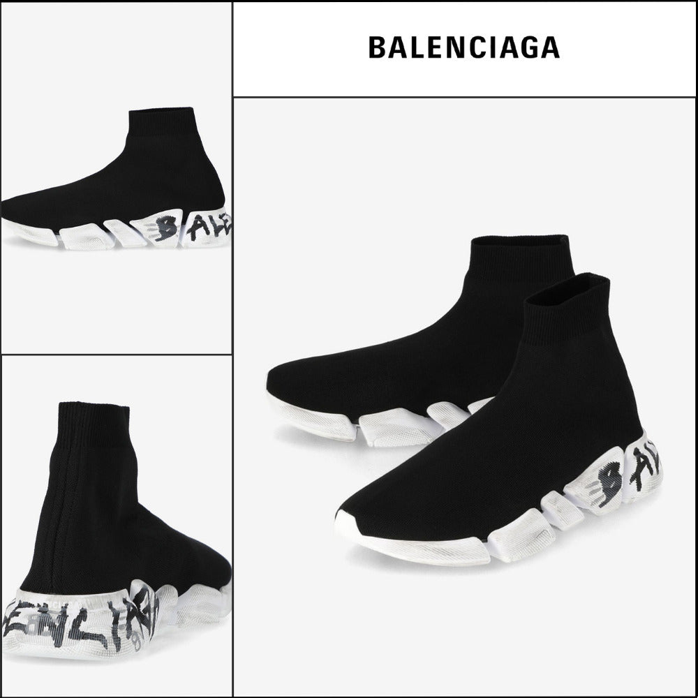 【BALENCIAGA】Speed 2.0 Graffiti Recycled Knit Sneaker
