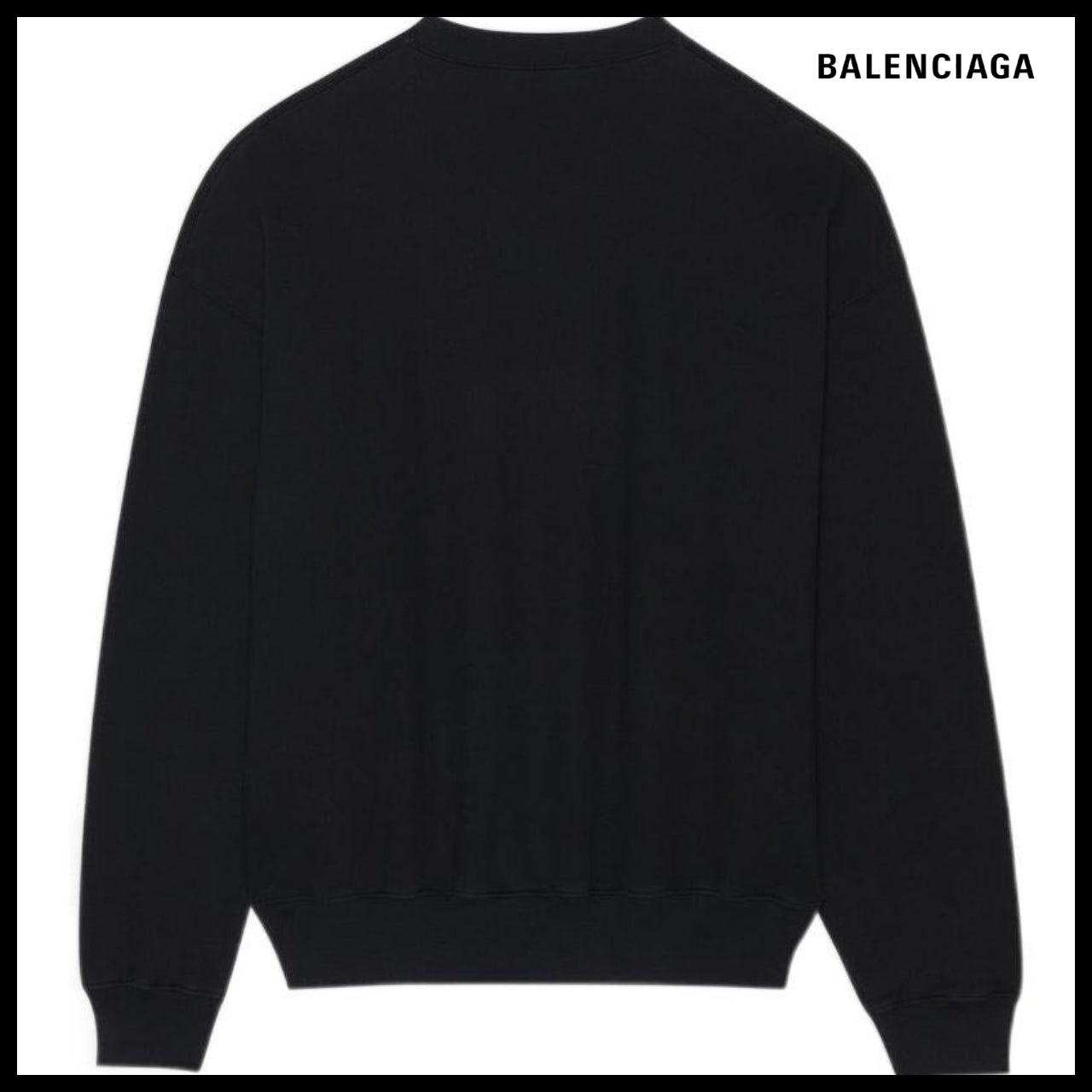 【BALENCIAGA】Cities Paris Crewneck Sweatshirt Black White