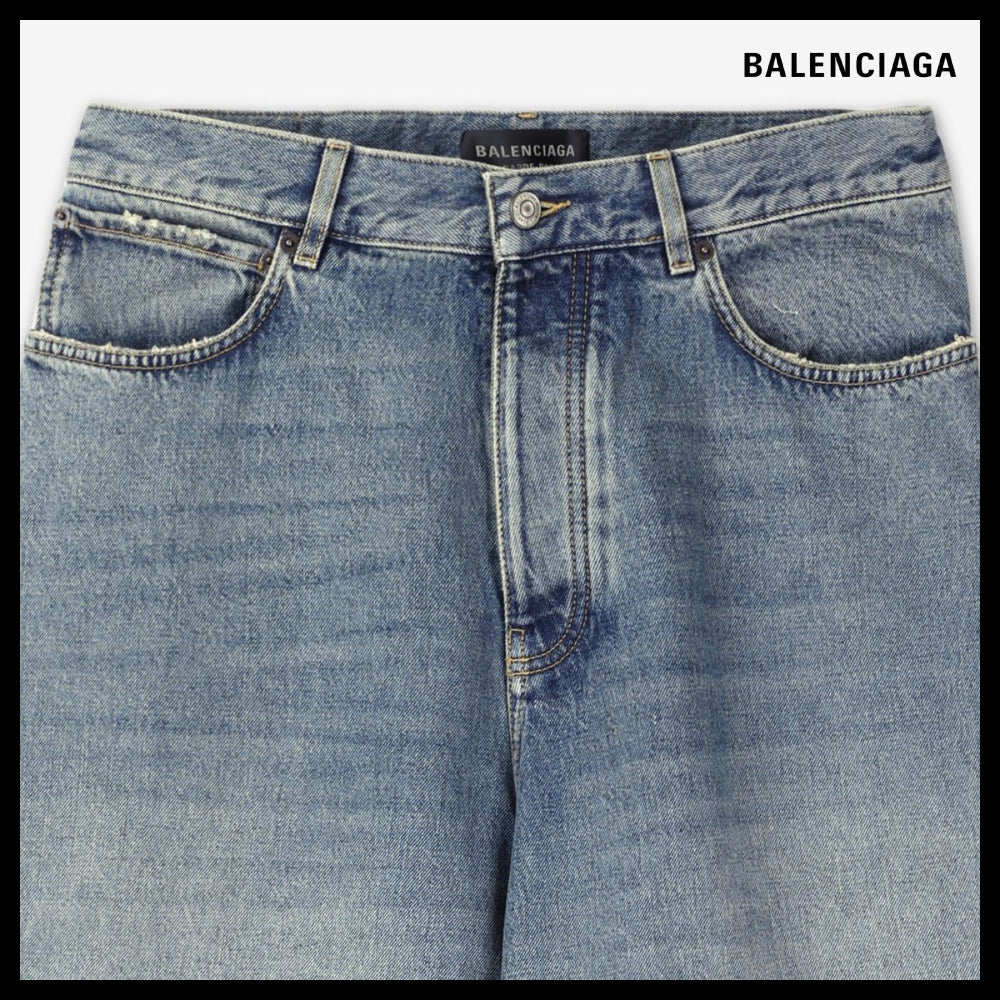 【BALENCIAGA】Baggy Denim Pants Sunbleached Blue