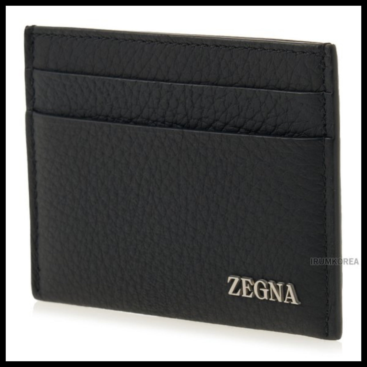 【Zegna】Men's Logo Card Wallet Luxury Classic