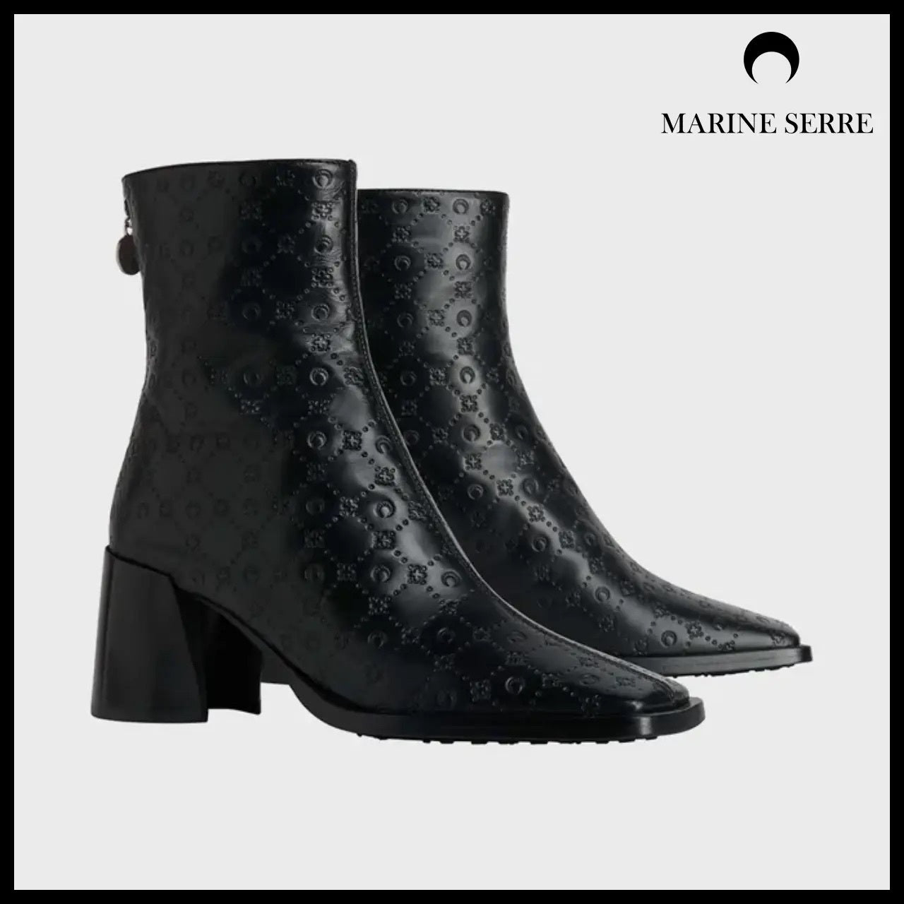【MARINE SERRE】Moonogram Embossed Leather MS Block