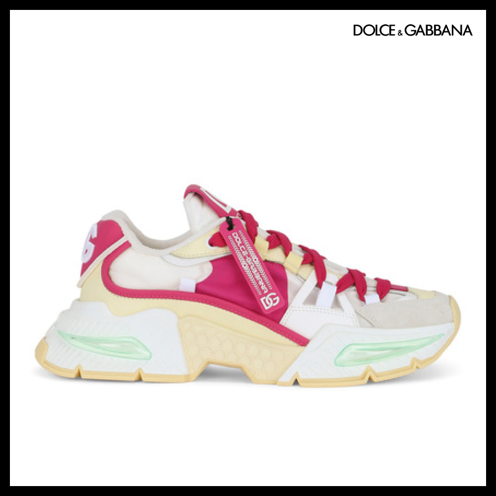 【Dolce & Gabbana】MIXED-MATERIAL AIRMASTER SNEAKERS PINK