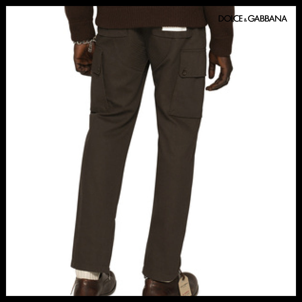 【Dolce & Gabbana】COTTON TWILL CARGO BIKER PANTS