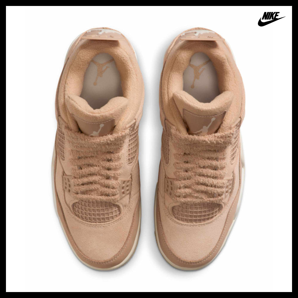 【NIKE】Air Jordan 4 Retro W Hemp Light Orewood Brown Women