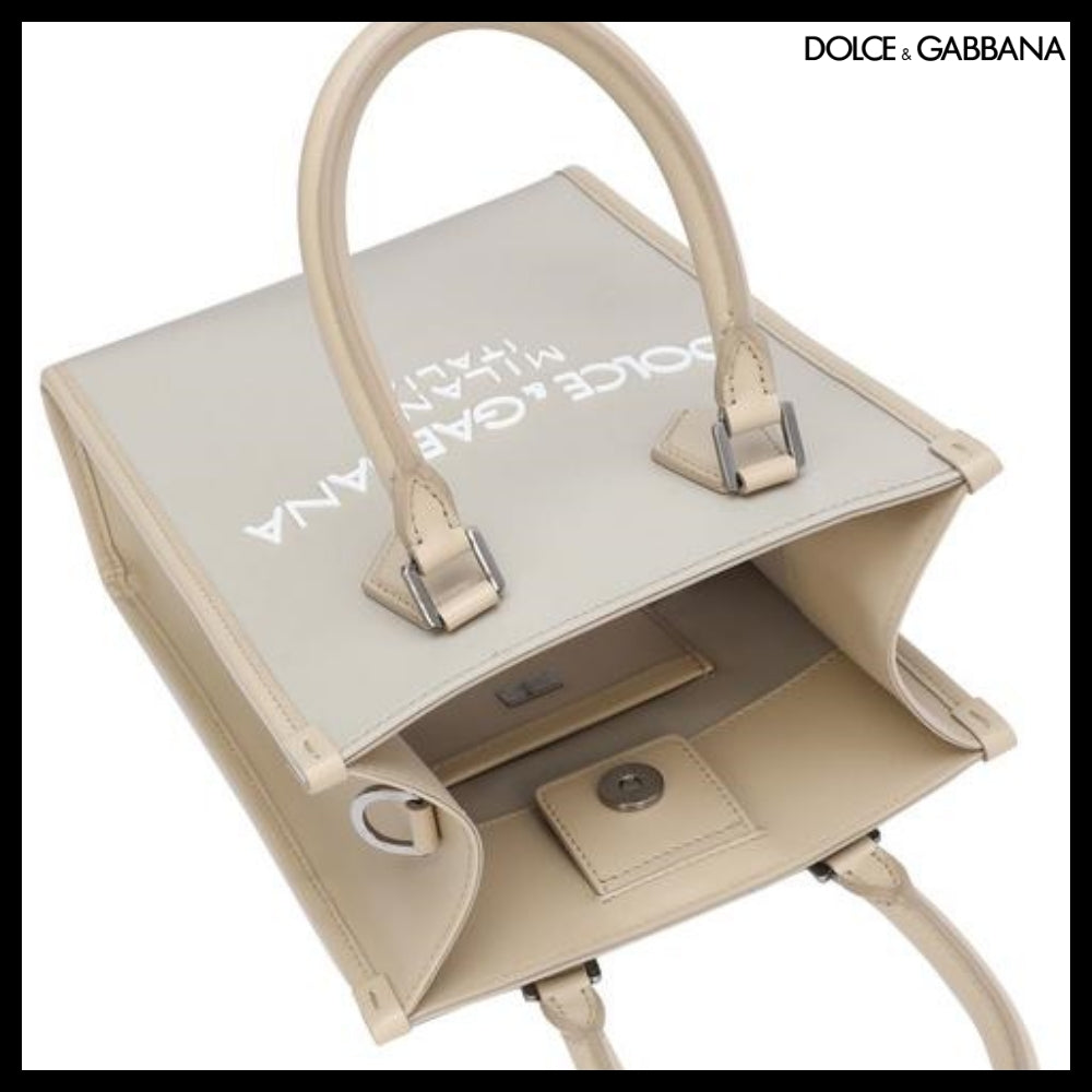 【Dolce&Gabbana】SMALL NYLON BAG RUBBERIZED LOGO