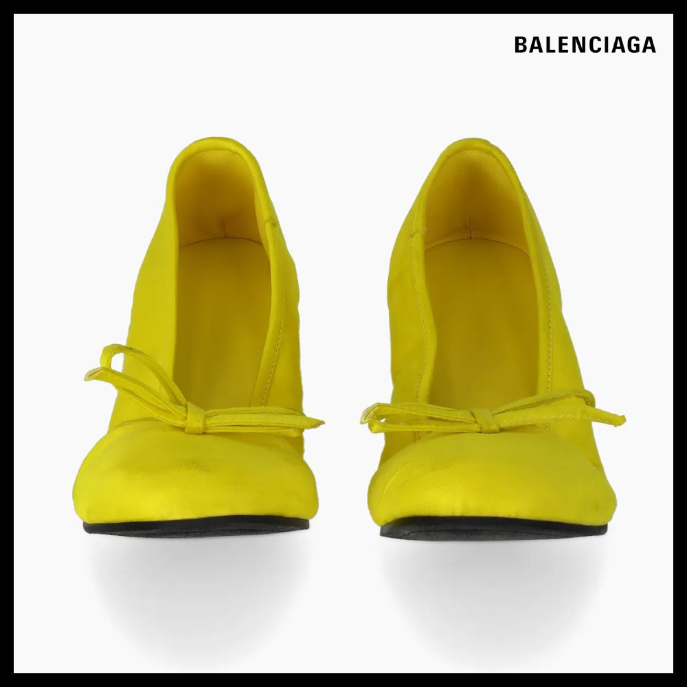 【BALENCIAGA】Leopold Flat Shoes - Yellow
