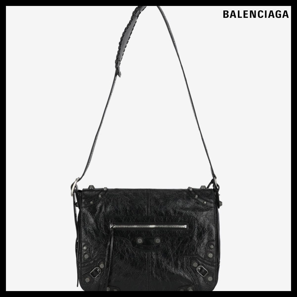 【BALENCIAGA】Le Cagole Medium Messenger Crossbody Bag Black