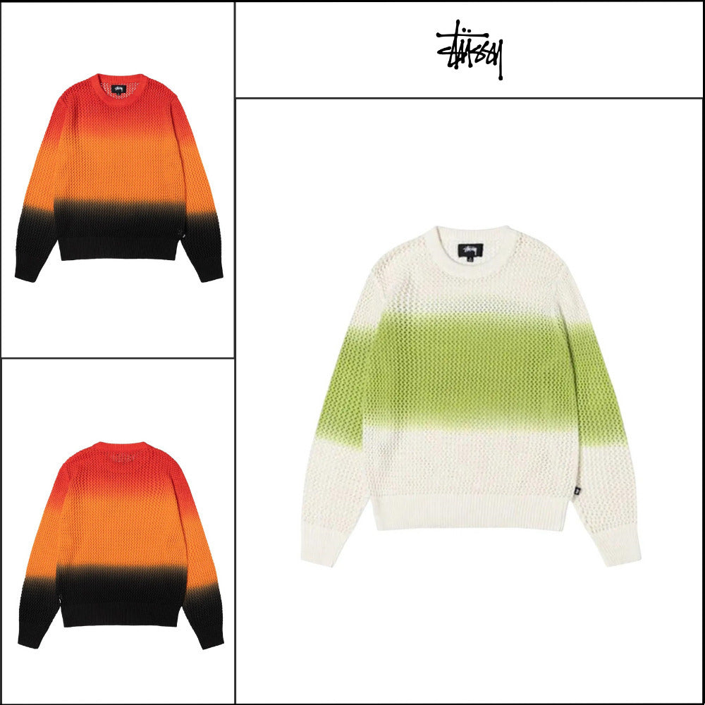 【STUSSY】Pigment Dyed Loose Gauge Sweater 2 Colors