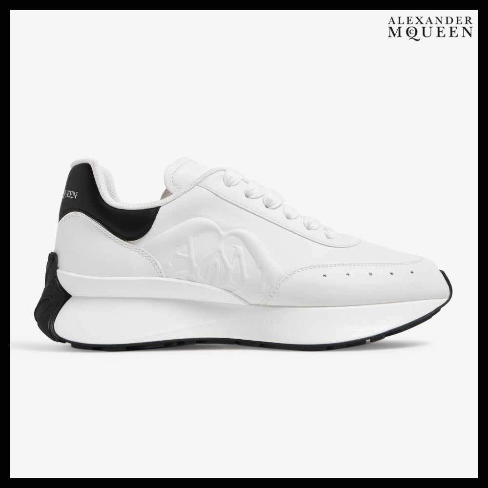 【Alexander Mcqueen】Sprint Runner Sneakers Black White
