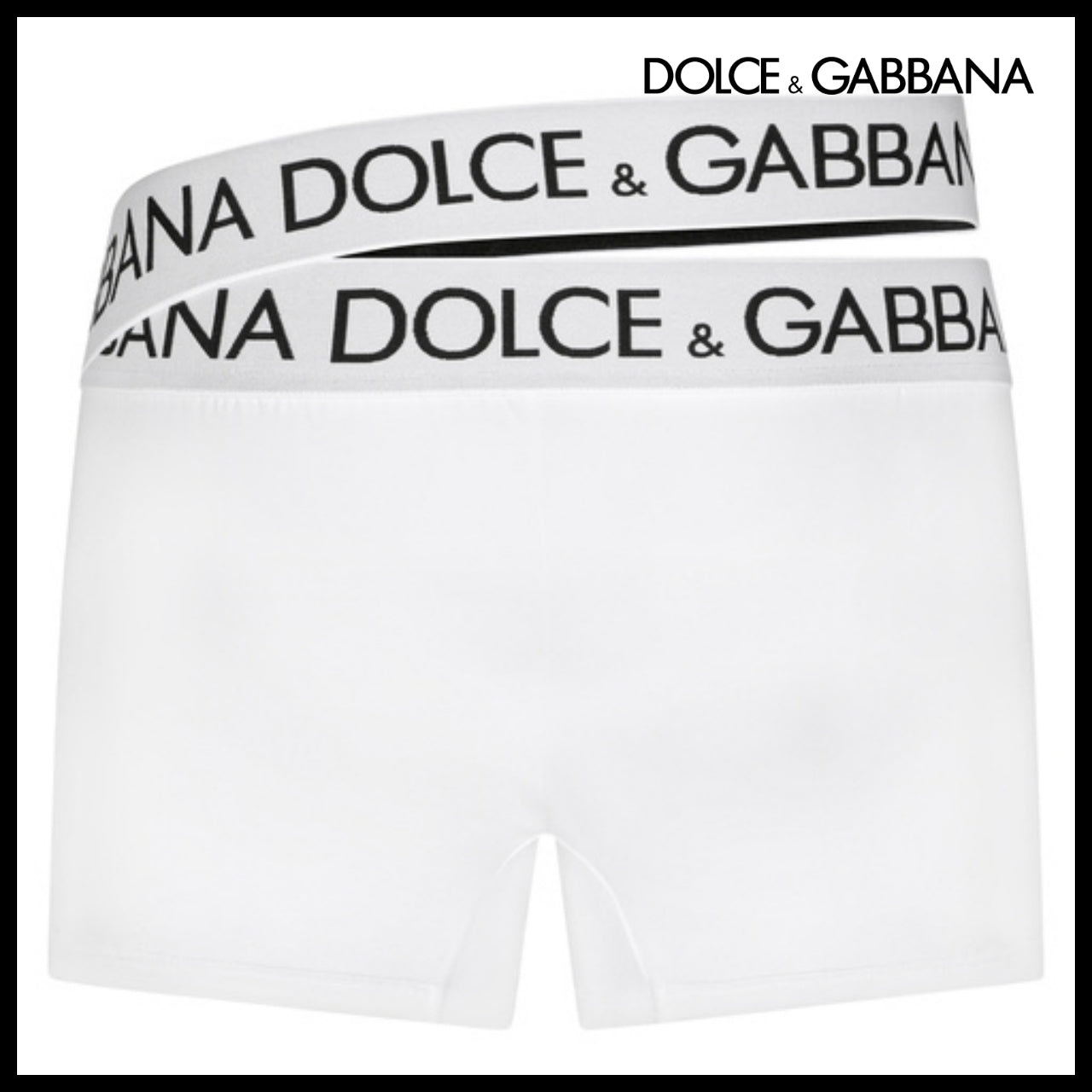 【Dolce & Gabbana】TWO-WAY STRETCH JERSEY BOXERS WITH DOUBLE