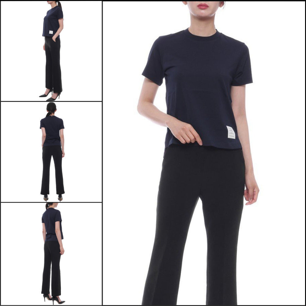 【Thom Browne】Women’s Crew Neck Short Sleeve T-Shirt