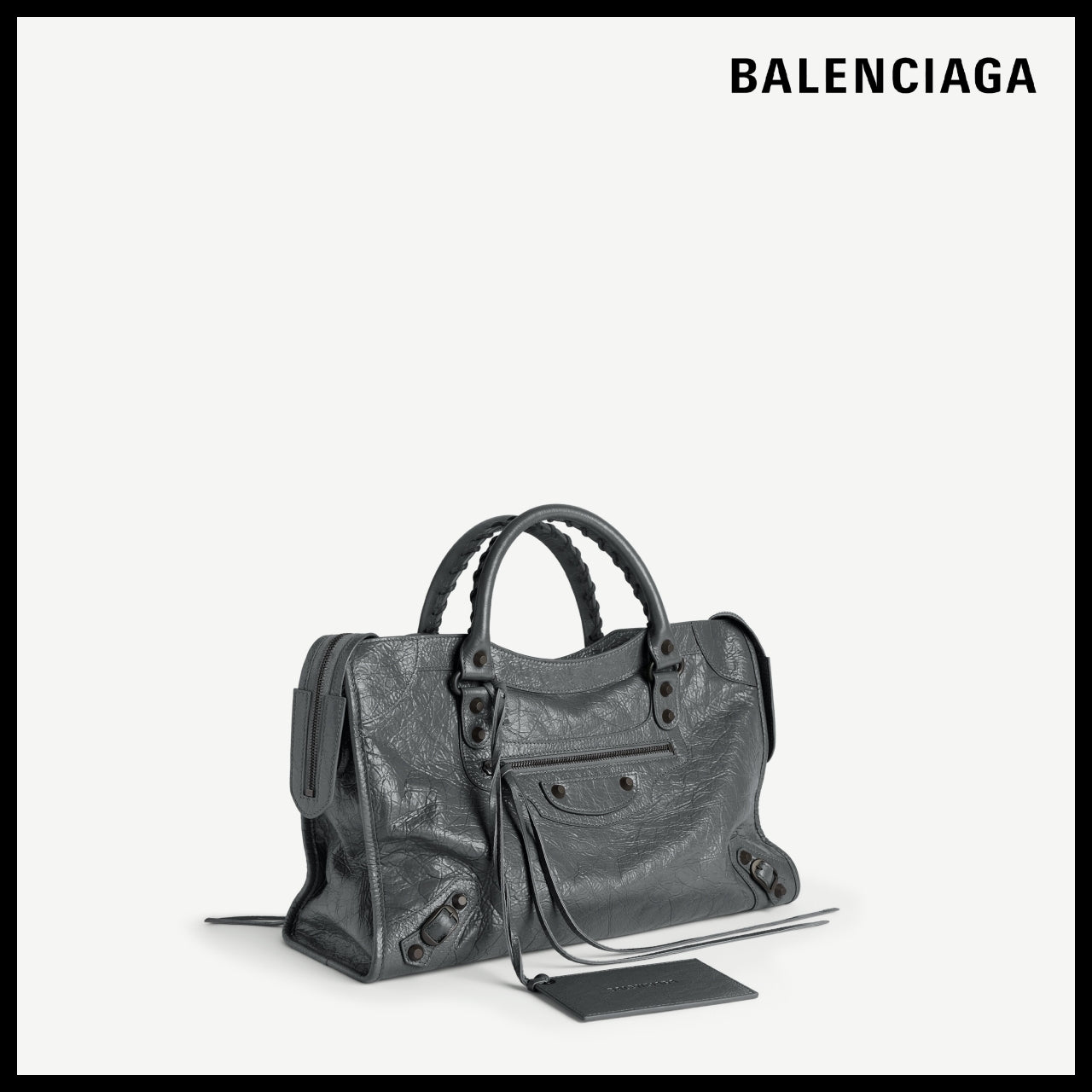 【BALENCIAGA】Le City Bag Medium Volcanic Rock