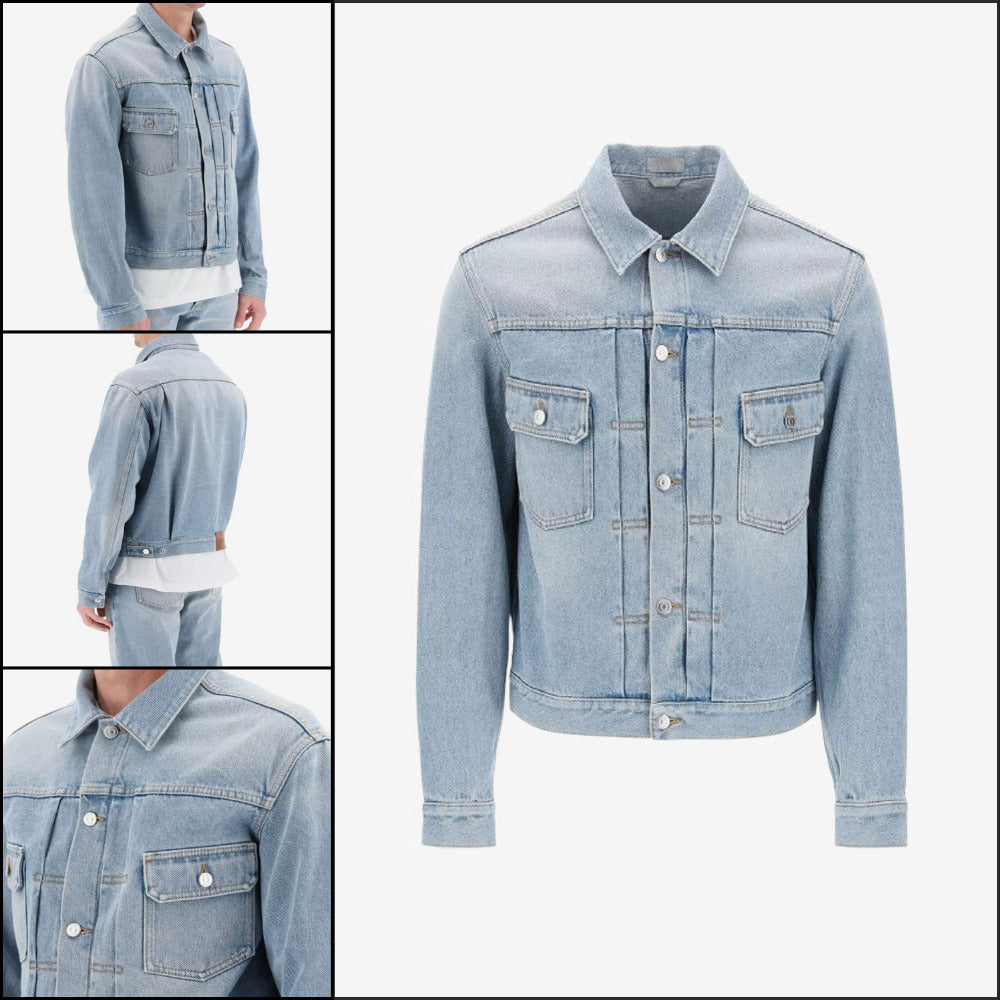 【Dior】Mickey Denim Jacket Sky Blue Men