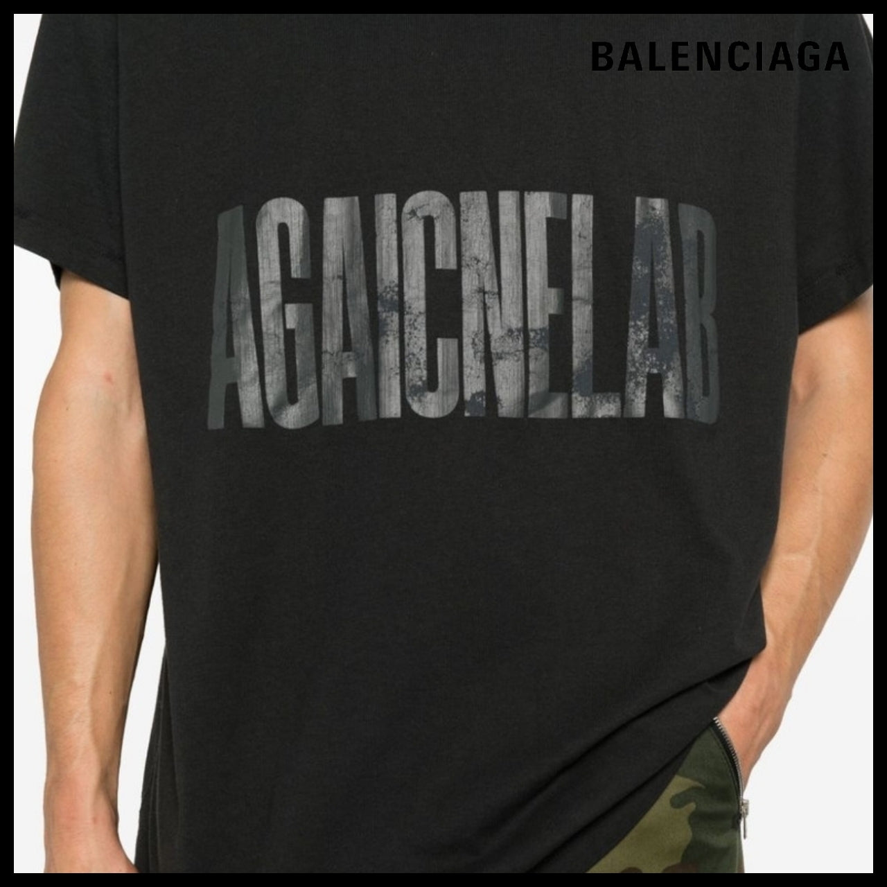 【BALENCIAGA】Agaicnelab T-Shirt Oversized Fit 1576