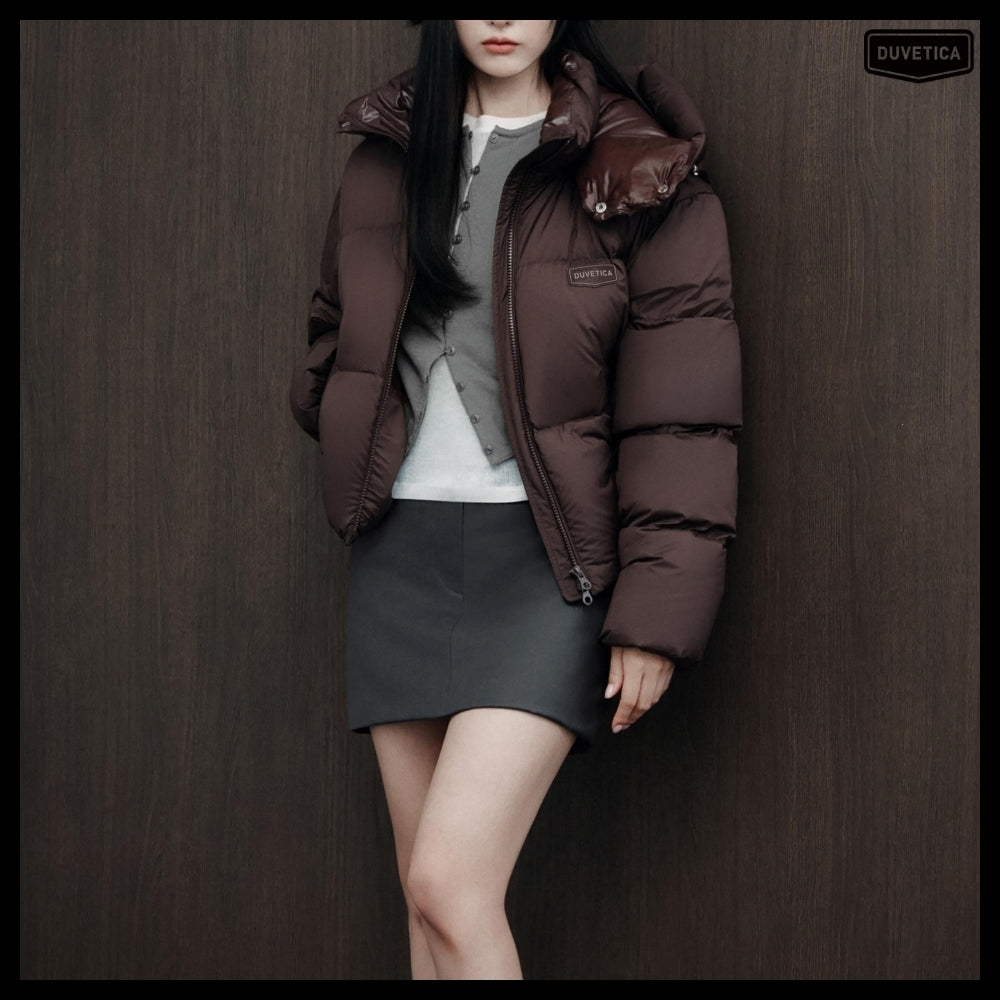 【DUVETICA】Diadema Shuga - Dark Brown Womens Down Jacket