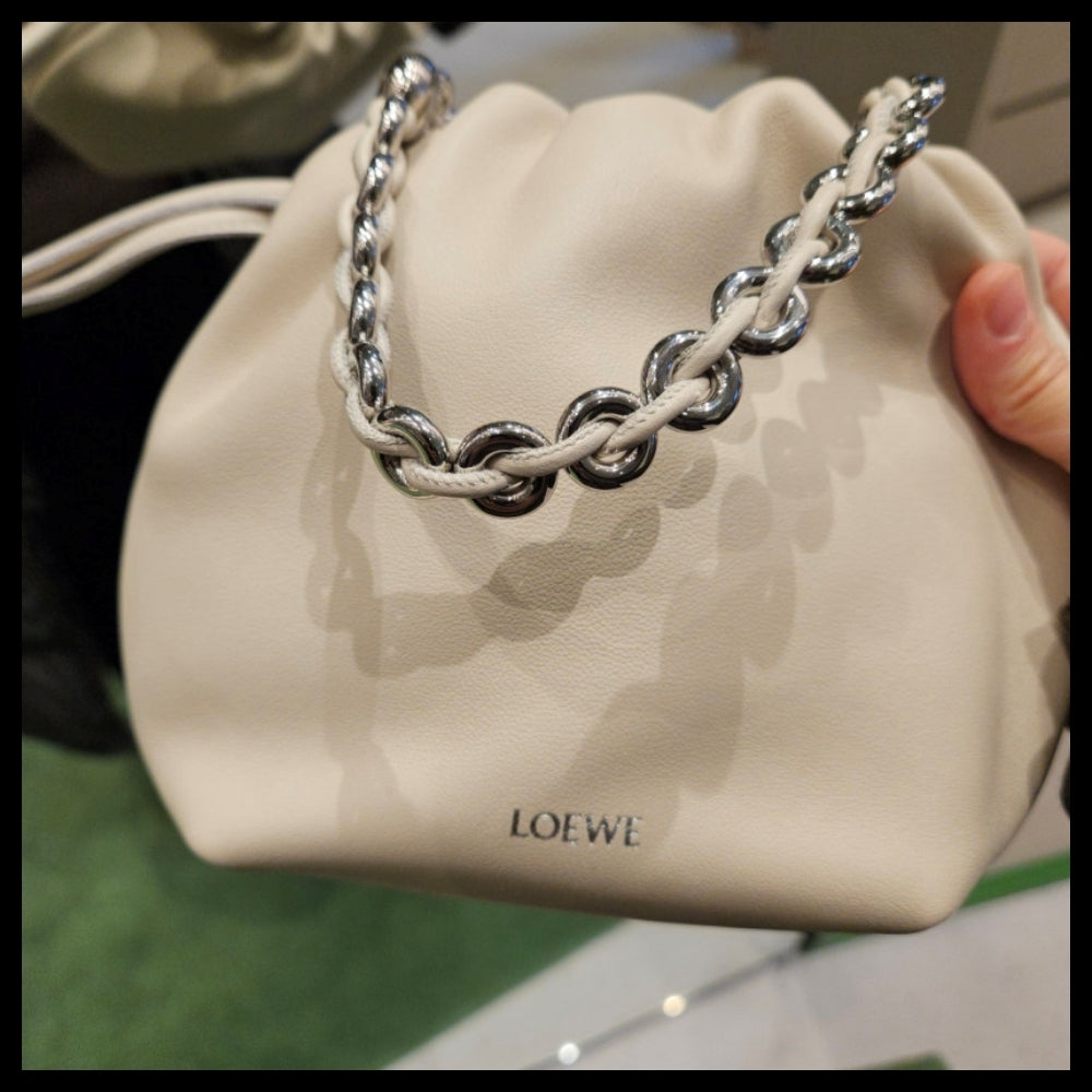 【LOEWE】Mini Flamenco two-way bag sea salt
