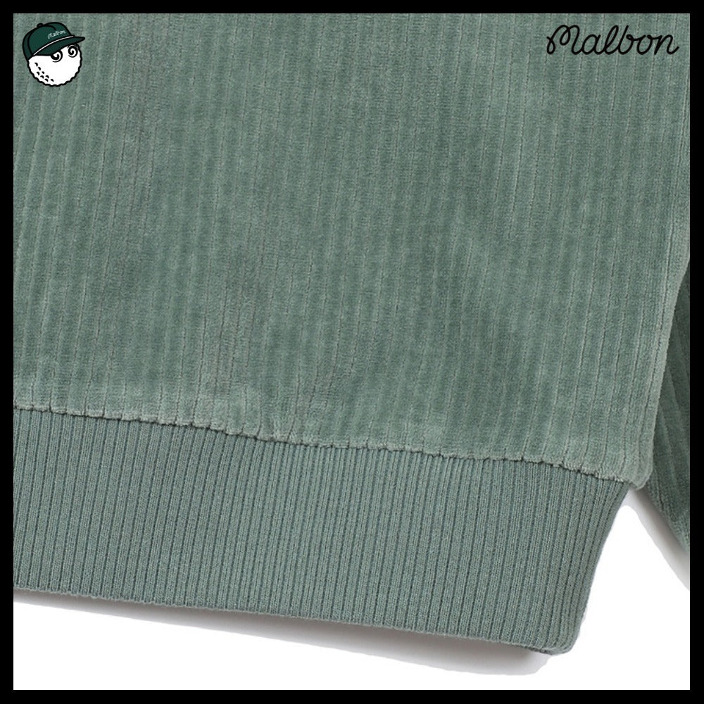 【MALBON】コーデュロイカラーポイントTシャツ 2COLORS
