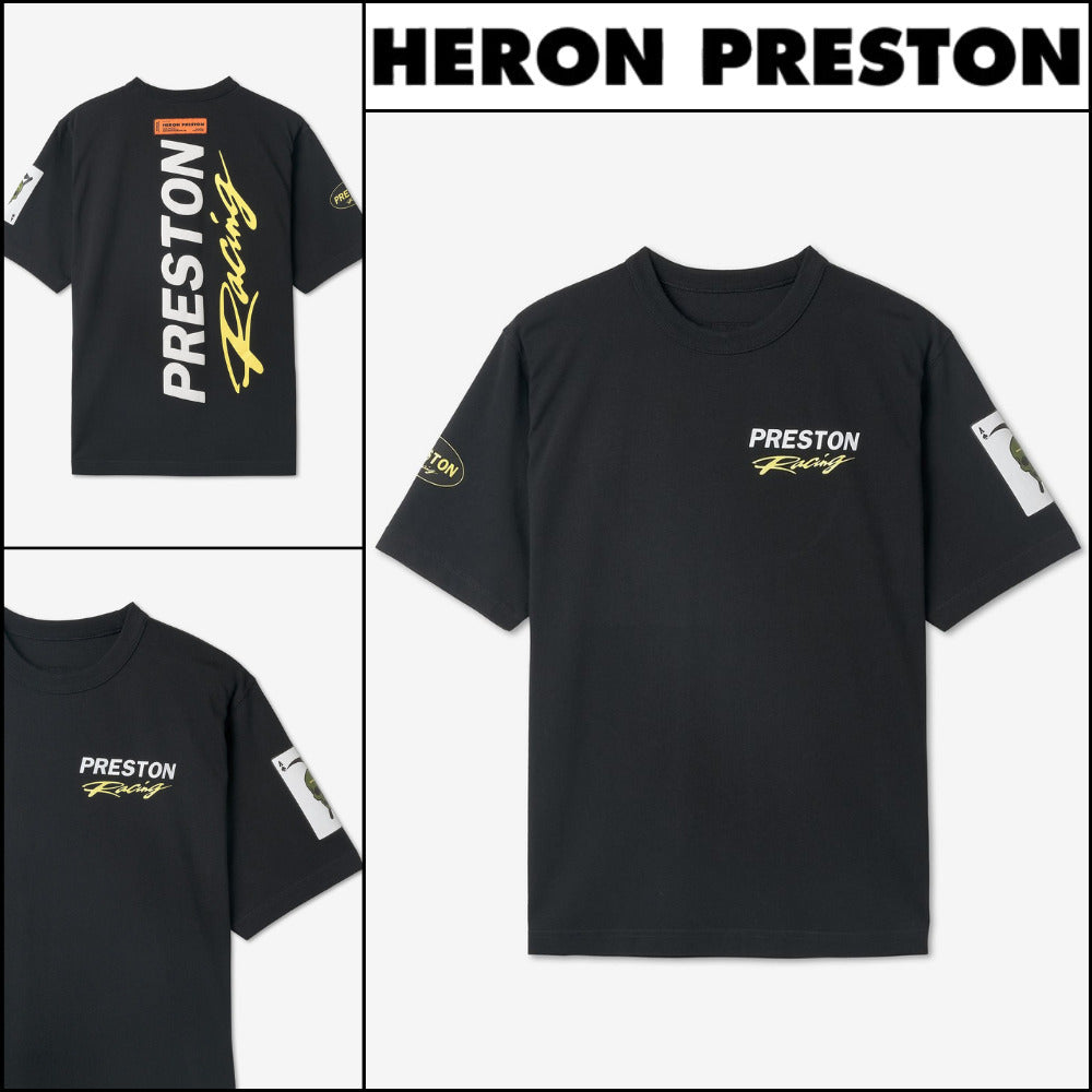 ◆HERON PRESTON◆ Tシャツ T Shirt Black 半袖 ロゴ