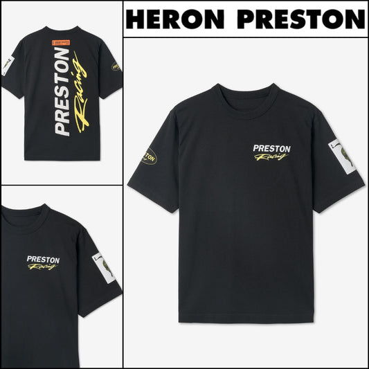 ◆HERON PRESTON◆ Tシャツ T Shirt Black 半袖 ロゴ