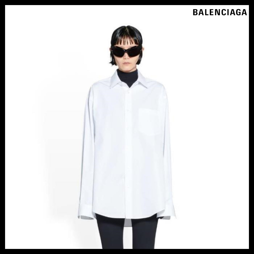 【BALENCIAGA】Hourglass Shirt White