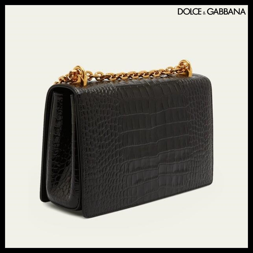 【アウトレット 正規品】Dolce & Gabbana - Croc Embossed Cross