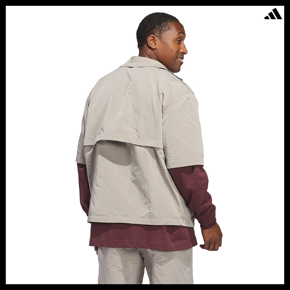 【ADIDAS】 Basketball Full-Zip Shooting Shirt Putty Beige