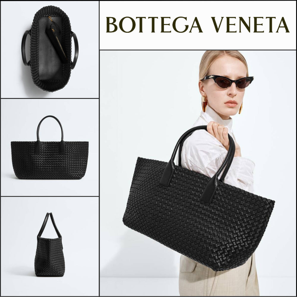 【韓国百貨店 BOTTEGA VENETA】Cabat Tote Bag Black
