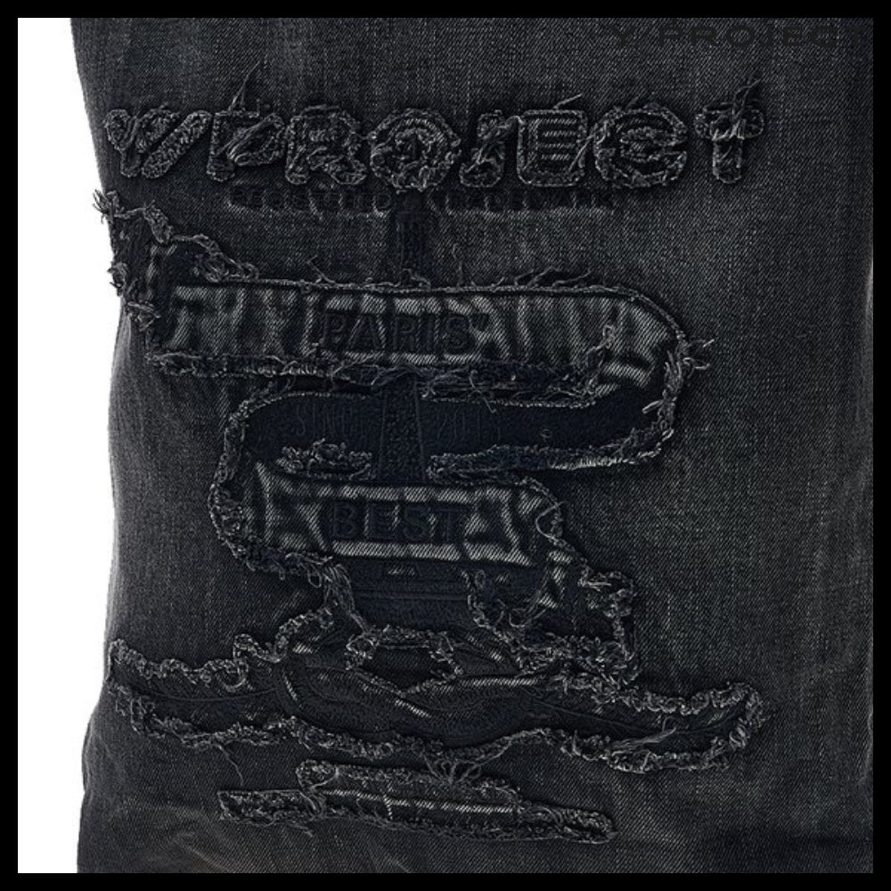 【Y PROJECT】Logo Embroidered Tote Bag