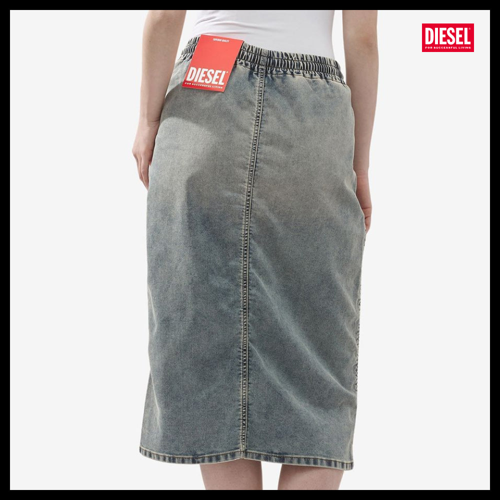 【DIESEL】DE Oren Jog Denim Skirt Blue